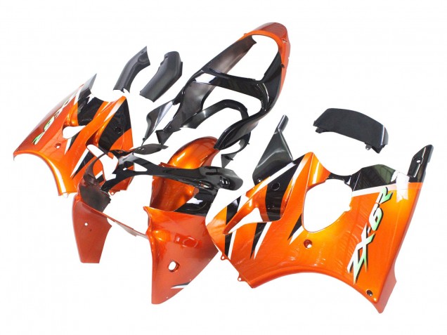 Carenagens Moto Kawasaki ZX6R 2000-2002 - Laranja Preto