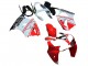 Carenagens Moto Kawasaki ZX6R 2000-2002 - Branco Vermelho Preto