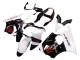 Carenagens Moto Kawasaki ZX6R 2000-2002 - Branco Preto Vermelho Monstro