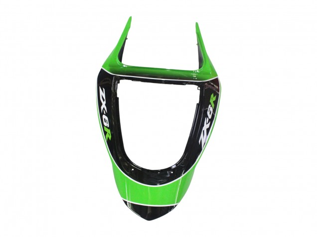 Carenagens Moto Kawasaki ZX6R 2003-2004 - Verde Branco Preto