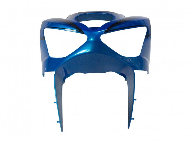 Carenagens Moto Kawasaki ZX6R 2003-2004 - Azul Branco Vermelho Tubarão