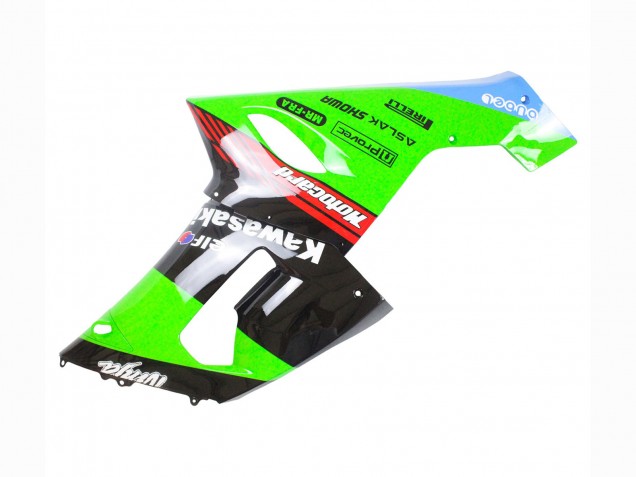 Carenagens Moto Kawasaki ZX6R 2005-2006 - Verde Vermelho Preto Elf 66