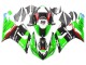 Carenagens Moto Kawasaki ZX6R 2005-2006 - Verde Vermelho Preto Elf 66