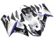 Carenagens Moto Kawasaki ZX6R 2005-2006 - Branco Roxo Preto Rizoma Playboy DENSO