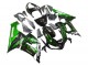 Carenagem Moto Kawasaki ZX6R 2005-2006 - Preto Brilhante Verde Chama