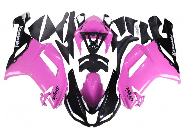 Carenagens Moto Kawasaki ZX6R 2007-2008 - Preto Rosa Ninja