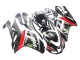 Carenagens Moto Kawasaki ZX6R 2007-2008 - Preto Branco Vermelho Branco Neve Decal Ninja Elf