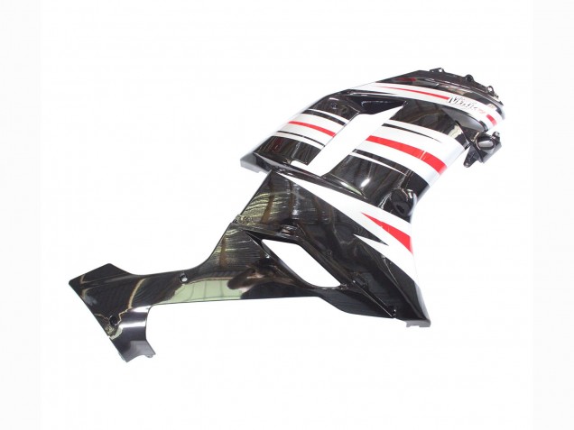 Carenagens Moto Kawasaki ZX6R 2007-2008 - Preto Prata Vermelho Ninja
