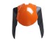 Carenagens Moto Kawasaki ZX6R 2007-2008 - Laranja Preto Ninja