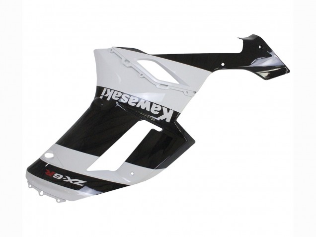 Carenagem Moto Kawasaki ZX6R 2007-2008 - Branco Preto