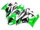 Carenagens Moto Kawasaki ZX6R 2009-2012 - Verde Preto Brilhante