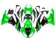 Carenagens Moto Kawasaki ZX6R 2009-2012 - Verde Preto Brilhante