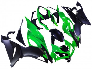 Carenagens Moto Kawasaki ZX6R 2019-2022 - Verde Preto Fosco