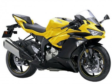 Carenagens Moto Kawasaki ZX6R 2019-2022 - Amarelo Preto Fosco