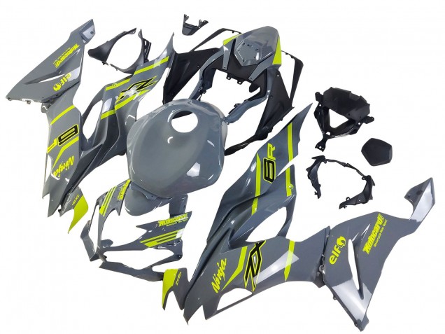 Carenagens Moto Kawasaki ZX6R 2019-2022 - Nardo Cinzento Amarelo