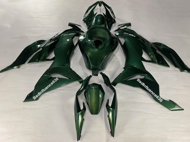Carenagens Moto Kawasaki ZX6R 2019-2022 - Verde Escuro