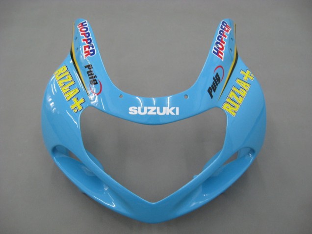 Carenagens Moto Suzuki GSXR1000 2000-2002 - Azul Claro Amarelo Preto Motul Rizla