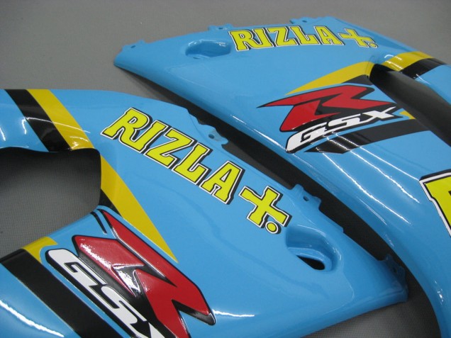 Carenagens Moto Suzuki GSXR1000 2000-2002 - Azul Claro Amarelo Preto Motul Rizla
