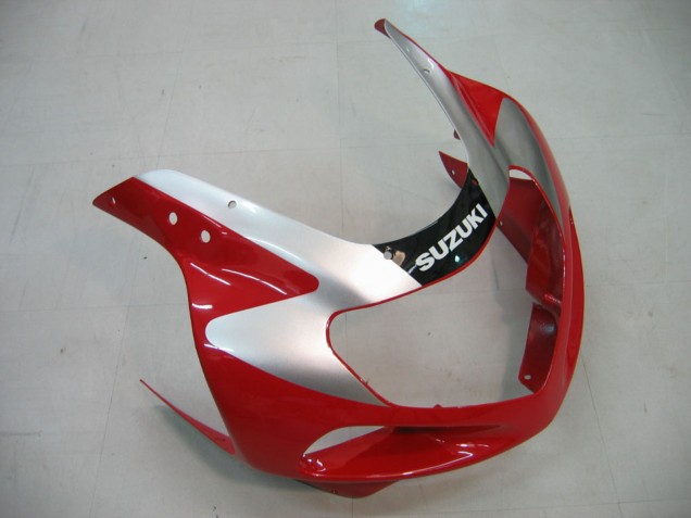 Carenagens Moto Suzuki GSXR1000 2000-2002 - Vermelho Prata Branco Preto