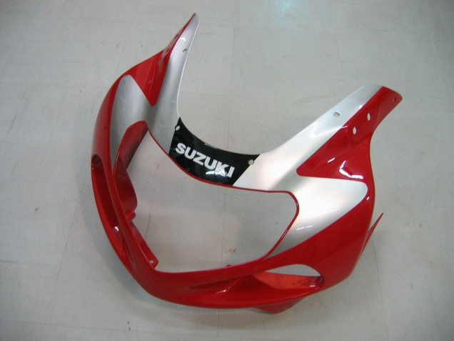 Carenagens Moto Suzuki GSXR1000 2000-2002 - Vermelho Prata Branco Preto
