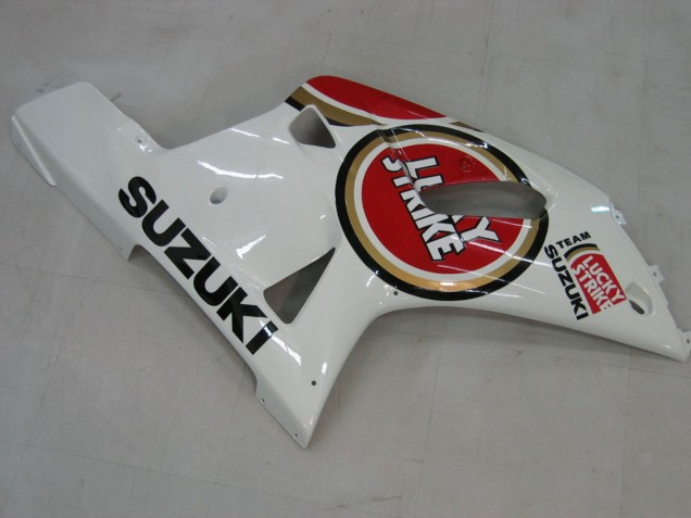 Carenagens Moto Suzuki GSXR1000 2000-2002 - Branco Vermelho Lucky Strike