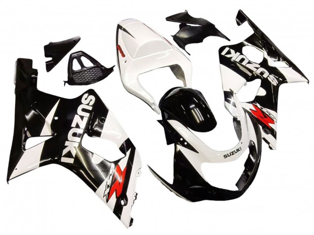 Carenagens Moto Suzuki GSXR1000 2000-2002 - Branco Preto Brilhante Vermelho