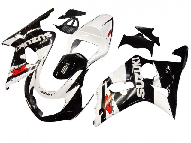 Carenagens Moto Suzuki GSXR1000 2000-2002 - Branco Preto Brilhante Vermelho