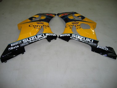 Carenagens Moto Suzuki GSXR 1000 2003-2004 - Amarelo Branco Azul Preto Corona