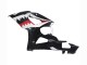 Carenagens Moto Suzuki GSXR 1000 2005-2006 - Preto Brilhante Vermelho Branco Tubarão