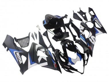 Carenagens Moto Suzuki GSXR 1000 2005-2006 - Preto Azul Branco Motul