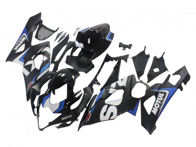 Carenagens Moto Suzuki GSXR 1000 2005-2006 - Preto Azul Branco Motul