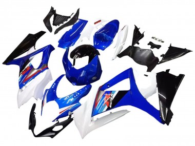 Carenagens Moto Suzuki GSXR 1000 2007-2008 - Branco Azul Preto Vermelho