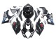 Carenagens Moto Suzuki GSXR 1000 2007-2008 - Preto Brilhante Branco West