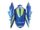 Carenagens Moto Suzuki GSXR 1000 2009-2016 - Azul Claro Verde Vermelho Motul