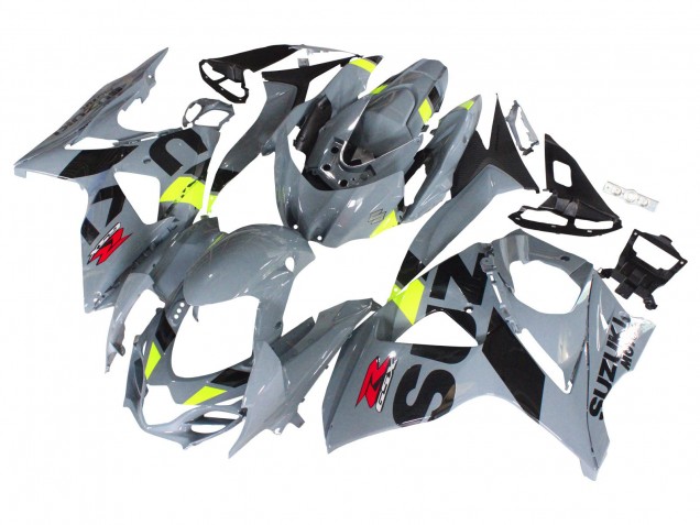 Carenagens Moto Suzuki GSXR 1000 2009-2016 - Cinzento Amarelo Néon Preto Motul