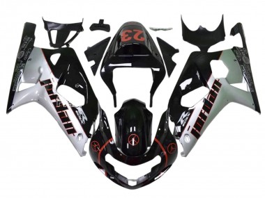 Carenagens Moto Suzuki GSXR 1000 2009-2016 - Preto Brilhante Branco Vermelho Jordan 23