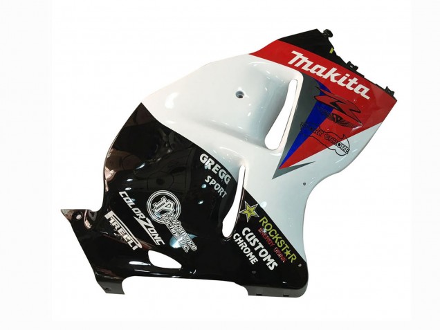 Carenagens Moto Suzuki GSXR 1300 Hayabusa 1996-2007 - Branco Azul Vermelho Makita Preto