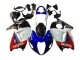 Carenagens Moto Suzuki GSXR 1300 Hayabusa 1996-2007 - Branco Azul Vermelho Makita Preto