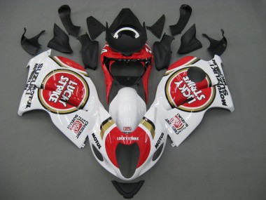 Carenagens Moto Suzuki GSXR 1300 Hayabusa 1996-2007 - Branco Vermelho Motul