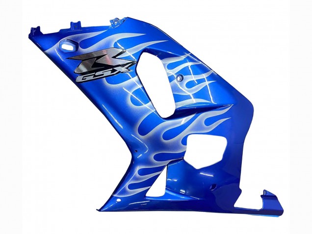 Carenagens Moto Suzuki GSXR 600 / GSXR 750 2001-2003 - Azul Branco Chama