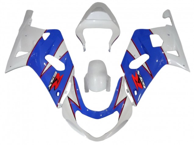 Carenagens Moto Suzuki GSXR 600 / GSXR 750 2001-2003 - Branco Azul Vermelho