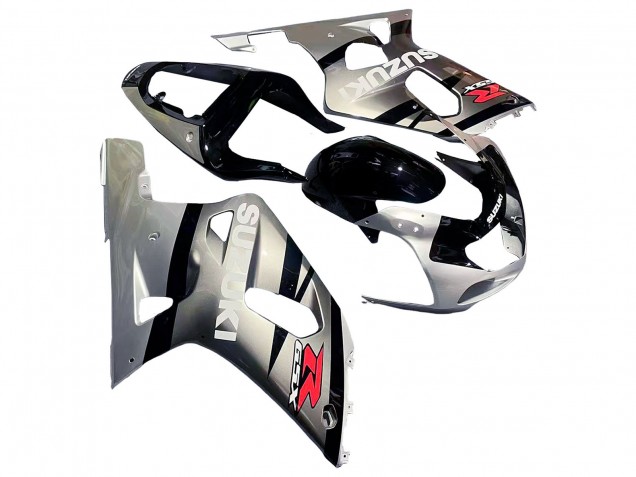 Carenagem Moto Suzuki GSXR 600 / GSXR 750 2001-2003 - Prata Preto Brilhante Vermelho