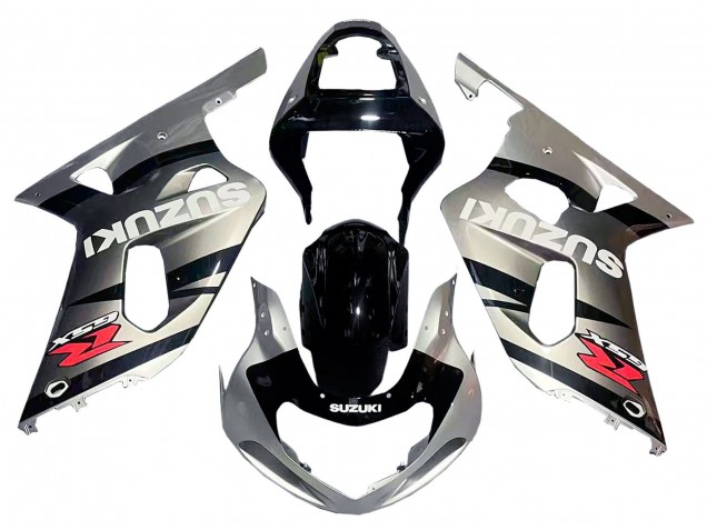 Carenagem Moto Suzuki GSXR 600 / GSXR 750 2001-2003 - Prata Preto Brilhante Vermelho