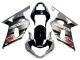 Carenagem Moto Suzuki GSXR 600 / GSXR 750 2001-2003 - Prata Preto Brilhante Vermelho