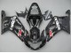 Carenagens Moto Suzuki GSXR 600 / GSXR 750 2001-2003 - Preto Brilhante Vermelho Branco