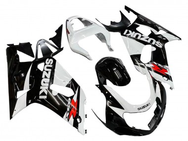Carenagens Moto Suzuki GSXR 600 / GSXR 750 2001-2003 - Branco Preto Brilhante Vermelho