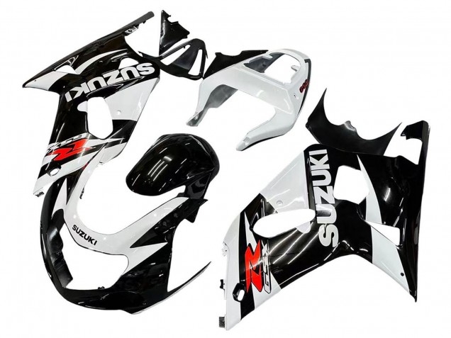Carenagens Moto Suzuki GSXR 600 / GSXR 750 2001-2003 - Branco Preto Brilhante Vermelho