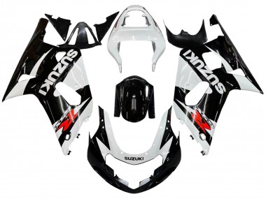 Carenagens Moto Suzuki GSXR 600 / GSXR 750 2001-2003 - Branco Preto Brilhante Vermelho