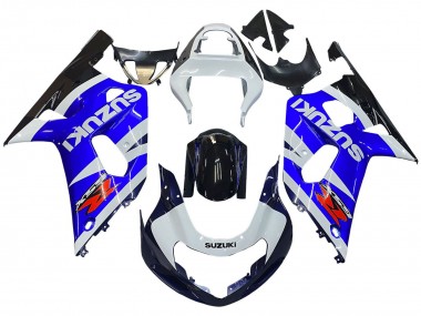 Carenagens Moto Suzuki GSXR 600 / GSXR 750 2001-2003 - Azul Branco Preto Brilhante Vermelho