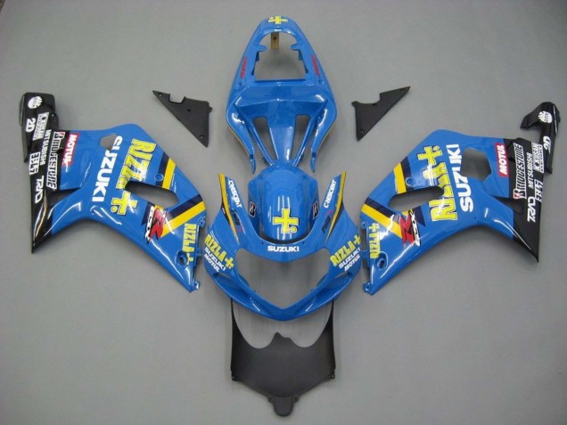 Carenagens Moto Suzuki GSXR 600 / GSXR 750 2001-2003 - Azul Amarelo Preto Motul Rizla